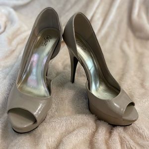 City Streets nude heels. Size 9